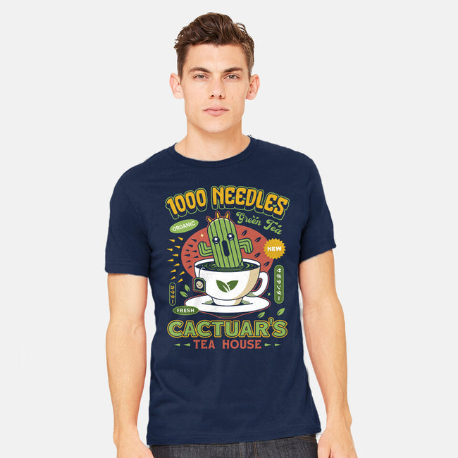 Cactuar Green Tea Emblem-Mens-Heavyweight-Tee-LAGELANTEE