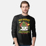 Cactuar Green Tea Emblem-Mens-Long Sleeved-Tee-LAGELANTEE