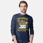 Cactuar Green Tea Emblem-Mens-Long Sleeved-Tee-LAGELANTEE