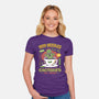 Cactuar Green Tea Emblem-Womens-Fitted-Tee-LAGELANTEE