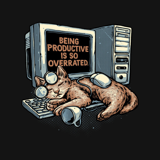 Overrated Productivity-Youth-Crew Neck-Sweatshirt-glitchygorilla