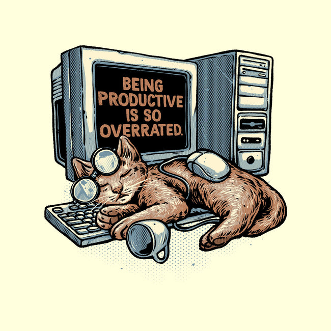 Overrated Productivity-None-Basic Tote-Bag-glitchygorilla