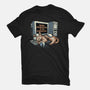 Overrated Productivity-Unisex-Basic-Tee-glitchygorilla