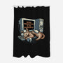 Overrated Productivity-None-Polyester-Shower Curtain-glitchygorilla