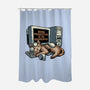 Overrated Productivity-None-Polyester-Shower Curtain-glitchygorilla
