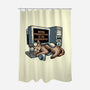 Overrated Productivity-None-Polyester-Shower Curtain-glitchygorilla