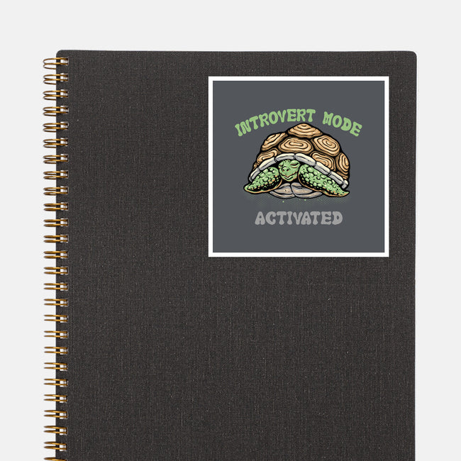 Introvert Mode Activated-None-Glossy-Sticker-glitchygorilla