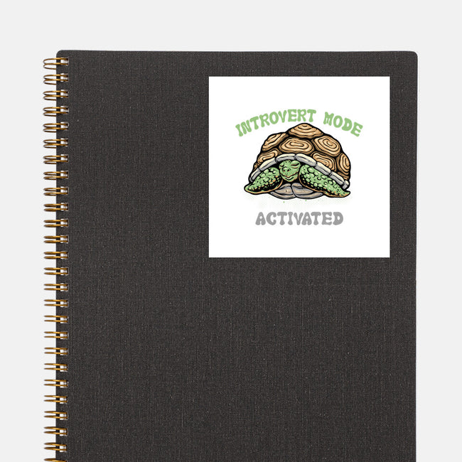 Introvert Mode Activated-None-Glossy-Sticker-glitchygorilla
