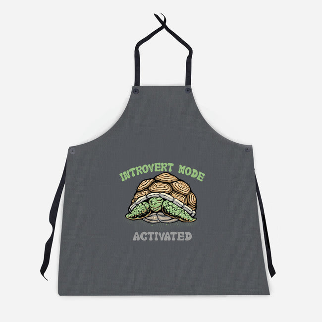 Introvert Mode Activated-Unisex-Kitchen-Apron-glitchygorilla