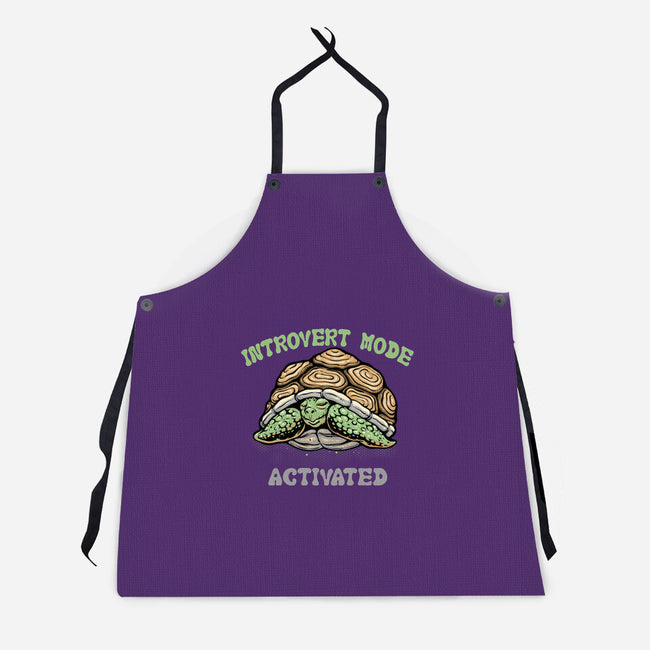 Introvert Mode Activated-Unisex-Kitchen-Apron-glitchygorilla
