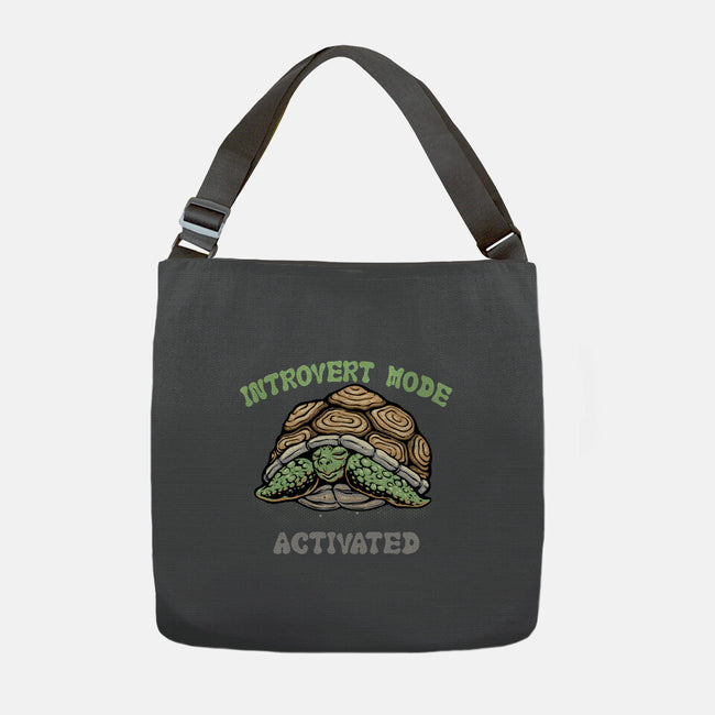 Introvert Mode Activated-None-Adjustable Tote-Bag-glitchygorilla