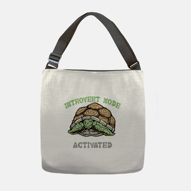 Introvert Mode Activated-None-Adjustable Tote-Bag-glitchygorilla