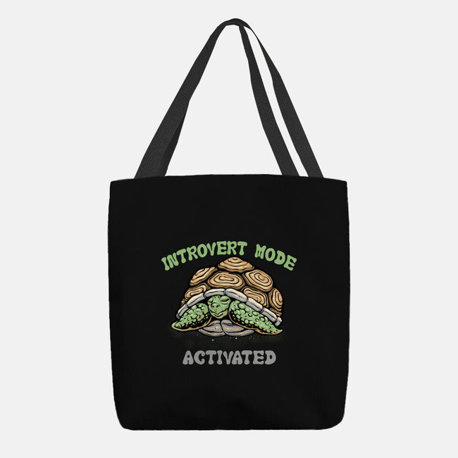 Introvert Mode Activated-None-Basic Tote-Bag-glitchygorilla