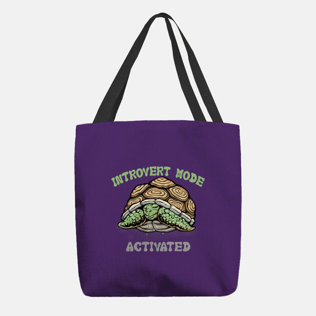 Introvert Mode Activated-None-Basic Tote-Bag-glitchygorilla