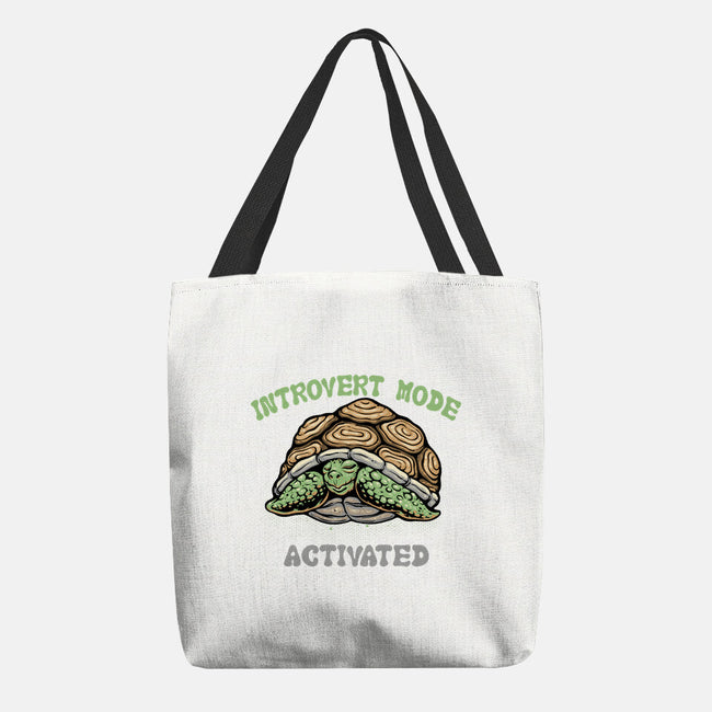Introvert Mode Activated-None-Basic Tote-Bag-glitchygorilla