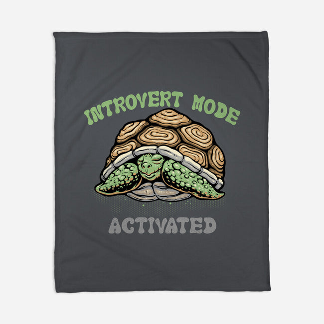 Introvert Mode Activated-None-Fleece-Blanket-glitchygorilla