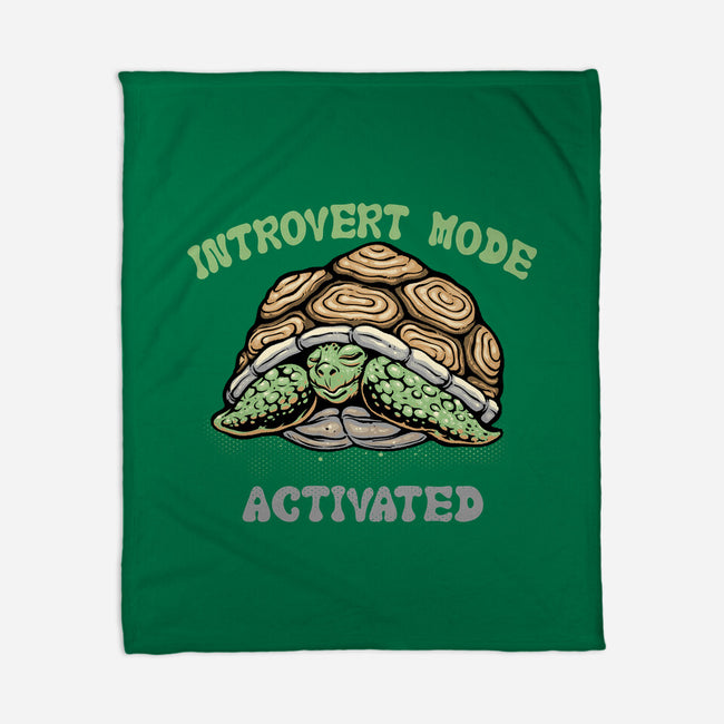 Introvert Mode Activated-None-Fleece-Blanket-glitchygorilla