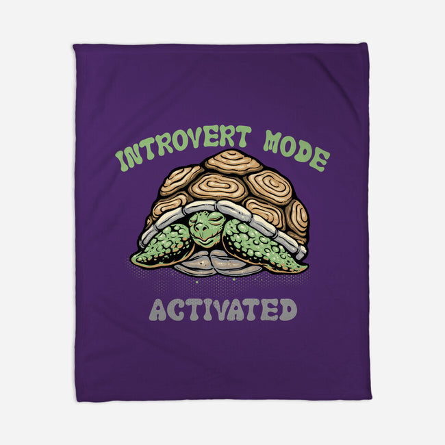 Introvert Mode Activated-None-Fleece-Blanket-glitchygorilla