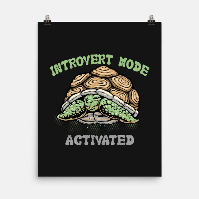 Introvert Mode Activated-None-Matte-Poster-glitchygorilla