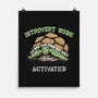 Introvert Mode Activated-None-Matte-Poster-glitchygorilla