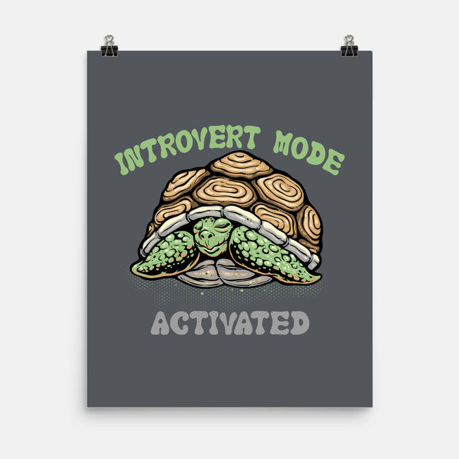 Introvert Mode Activated-None-Matte-Poster-glitchygorilla