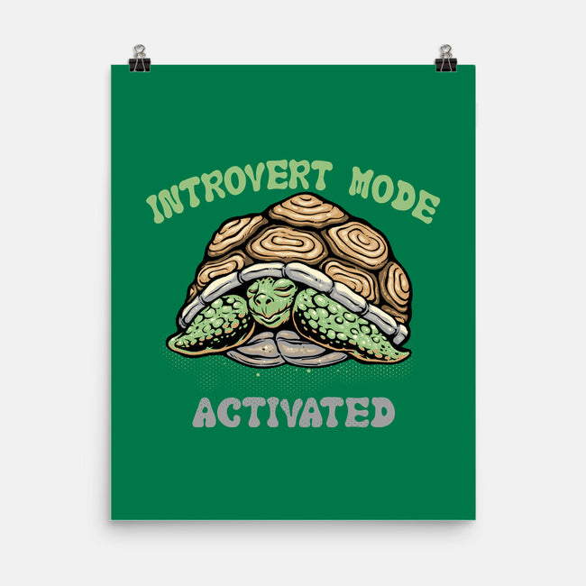 Introvert Mode Activated-None-Matte-Poster-glitchygorilla