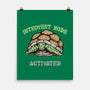 Introvert Mode Activated-None-Matte-Poster-glitchygorilla
