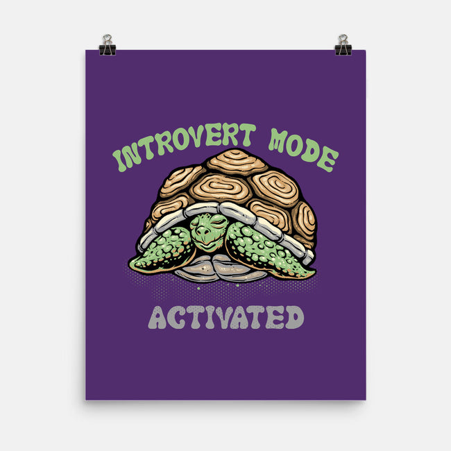 Introvert Mode Activated-None-Matte-Poster-glitchygorilla