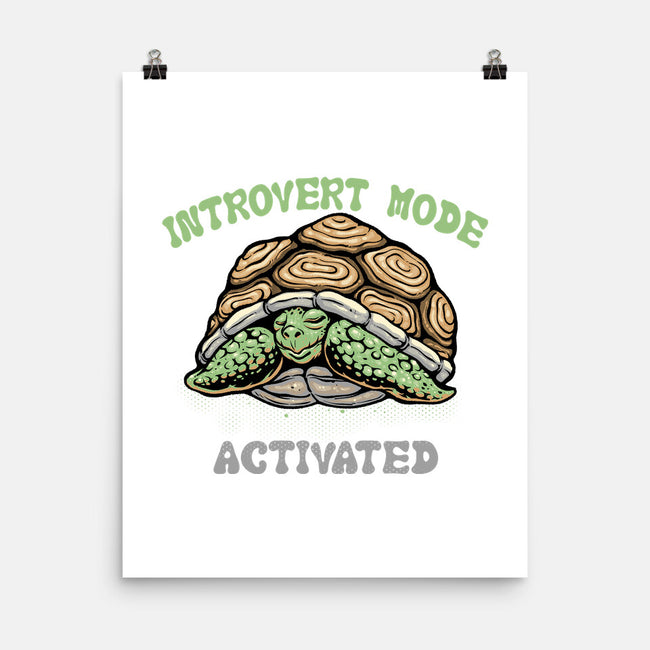 Introvert Mode Activated-None-Matte-Poster-glitchygorilla