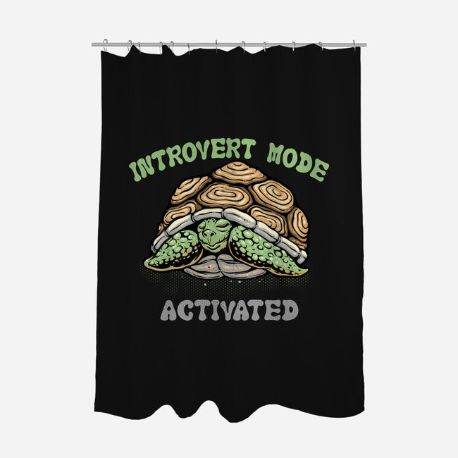 Introvert Mode Activated-None-Polyester-Shower Curtain-glitchygorilla