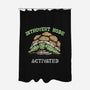 Introvert Mode Activated-None-Polyester-Shower Curtain-glitchygorilla