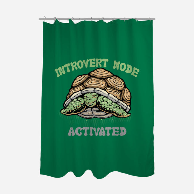 Introvert Mode Activated-None-Polyester-Shower Curtain-glitchygorilla