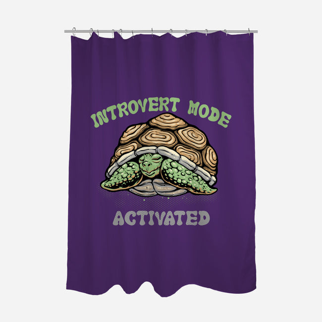 Introvert Mode Activated-None-Polyester-Shower Curtain-glitchygorilla