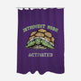 Introvert Mode Activated-None-Polyester-Shower Curtain-glitchygorilla