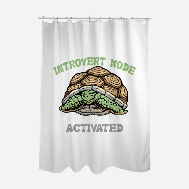 Introvert Mode Activated-None-Polyester-Shower Curtain-glitchygorilla