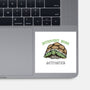 Introvert Mode Activated-None-Glossy-Sticker-glitchygorilla
