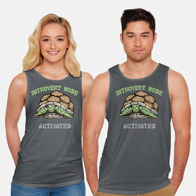 Introvert Mode Activated-Unisex-Basic-Tank-glitchygorilla