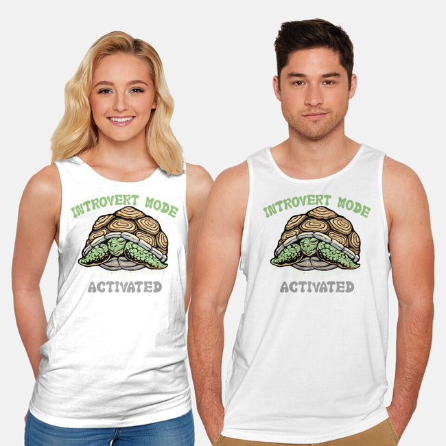Introvert Mode Activated-Unisex-Basic-Tank-glitchygorilla