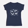 PawPlane Tour-Womens-V-Neck-Tee-erion_designs