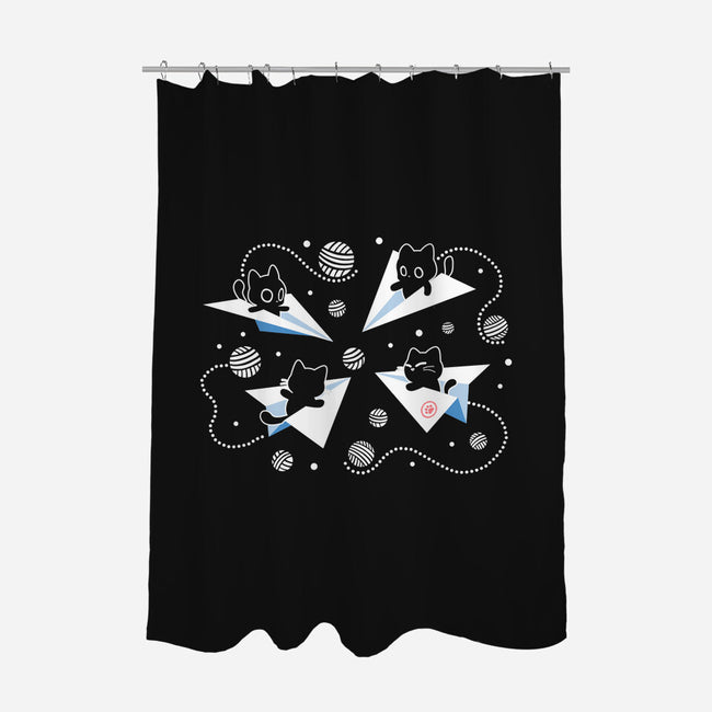 PawPlane Tour-None-Polyester-Shower Curtain-erion_designs