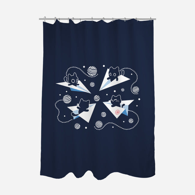 PawPlane Tour-None-Polyester-Shower Curtain-erion_designs