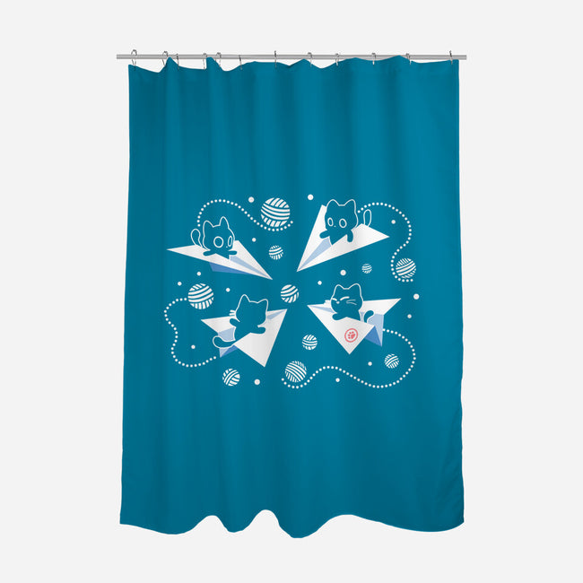 PawPlane Tour-None-Polyester-Shower Curtain-erion_designs