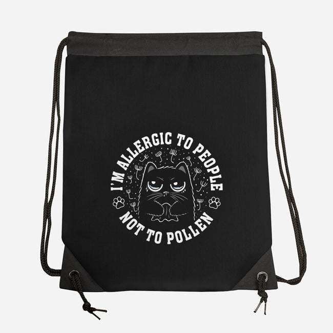 I'm Allergic To People Not Pollen-None-Drawstring-Bag-erion_designs