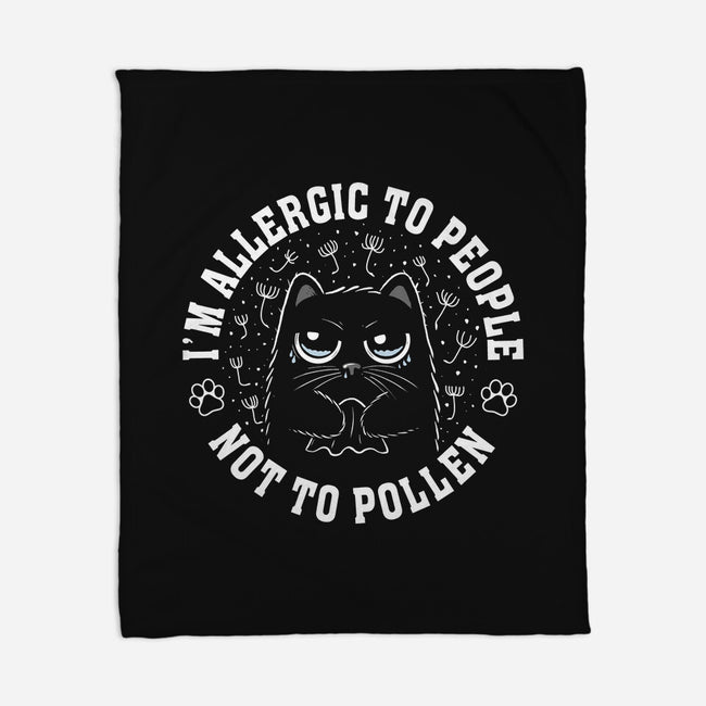 I'm Allergic To People Not Pollen-None-Fleece-Blanket-erion_designs