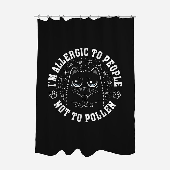 I'm Allergic To People Not Pollen-None-Polyester-Shower Curtain-erion_designs