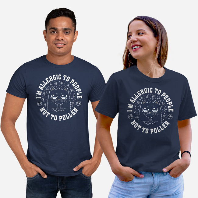 I'm Allergic To People Not Pollen-Unisex-Basic-Tee-erion_designs