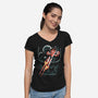 Retro Boy-Womens-V-Neck-Tee-zascanauta