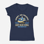 Sorry No Feelings Just Blue Shell-Womens-V-Neck-Tee-sachpica