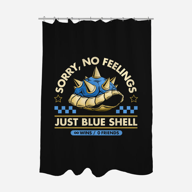 Sorry No Feelings Just Blue Shell-None-Polyester-Shower Curtain-sachpica