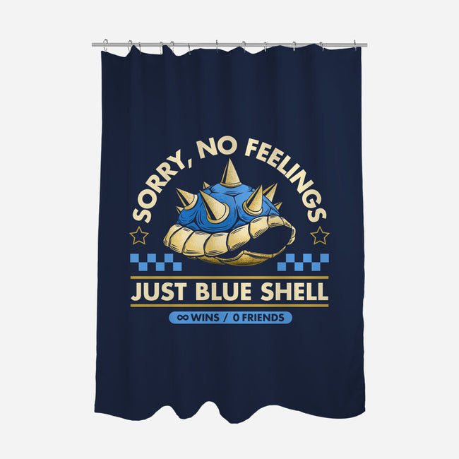 Sorry No Feelings Just Blue Shell-None-Polyester-Shower Curtain-sachpica